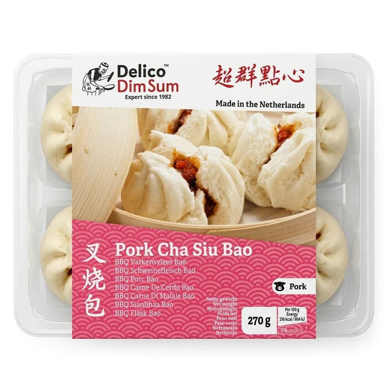 Bao Cha Siu de Porco BBQ Delico Dim Sum 270grs