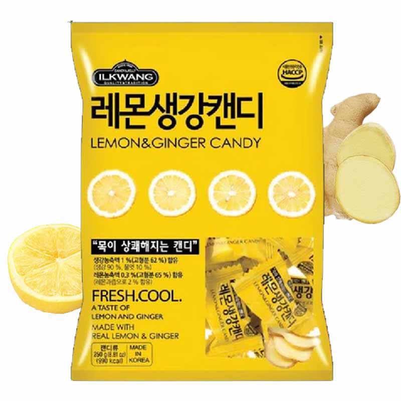 Caramelos de Limón y Jengibre Coreano 250grs | ILKWANG