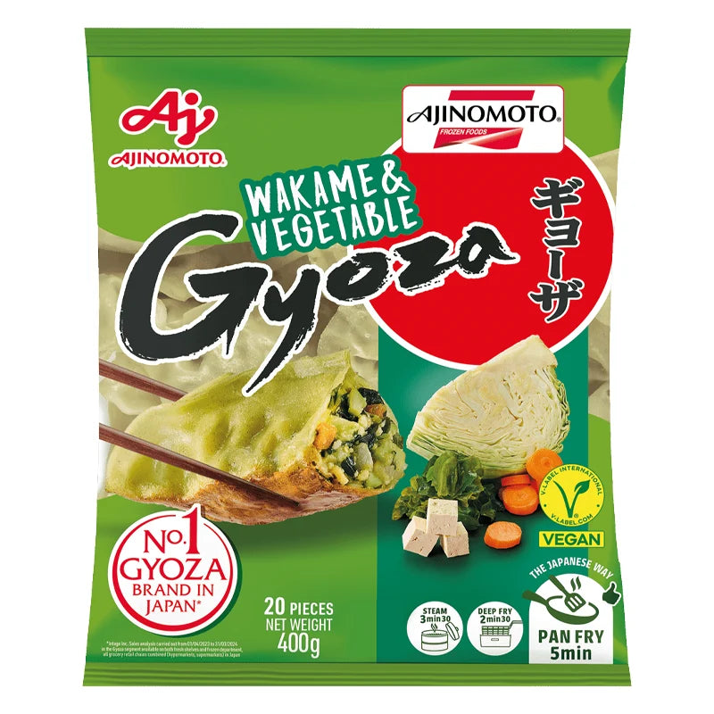 Ajinomoto Vegan Wakame and Vegetable Gyozas 400g