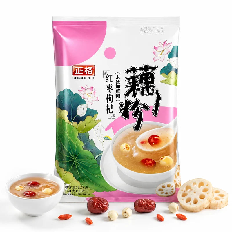 Sopa Instantánea de Raíz de Loto, Dátiles Rojos y Bayas de Goji |40x28grs