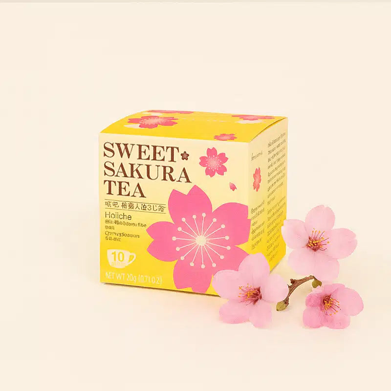 Chá de Sakura Japonês com Pétalas de Flor de Cerejeira | 10 Saquetas de Chá · 3 Sabores
