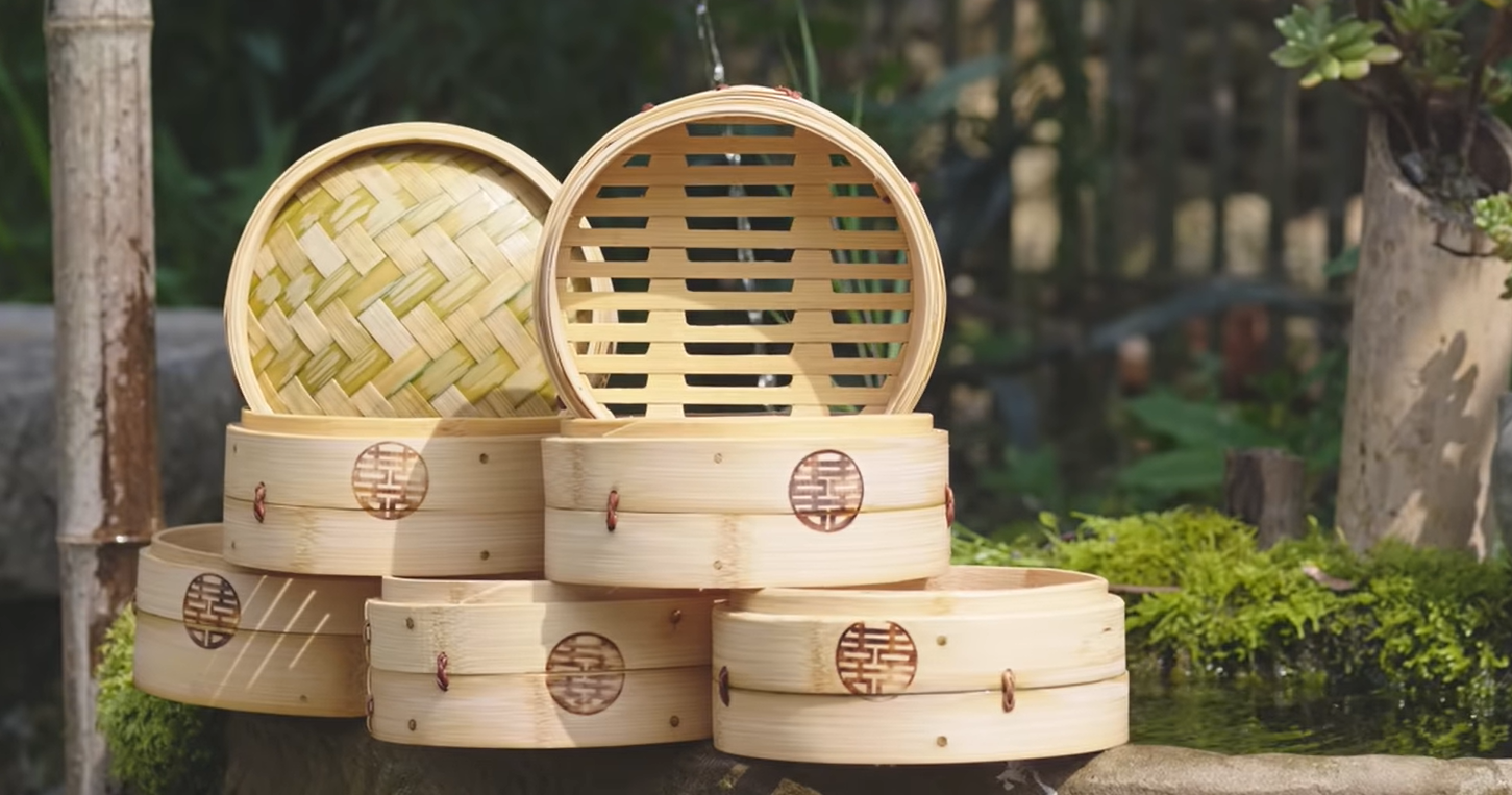 vaporera de bambu