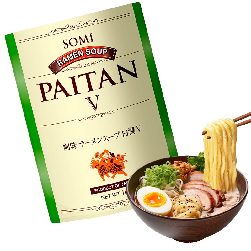 Caldo Tonkotsu Vegan para Sopa de Ramen 1Kg | Somi