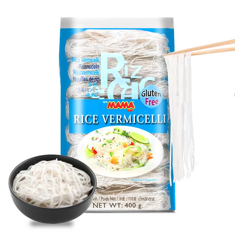 Fideos de Arroz Vermicelli 400grs | Tailandesa MAMA