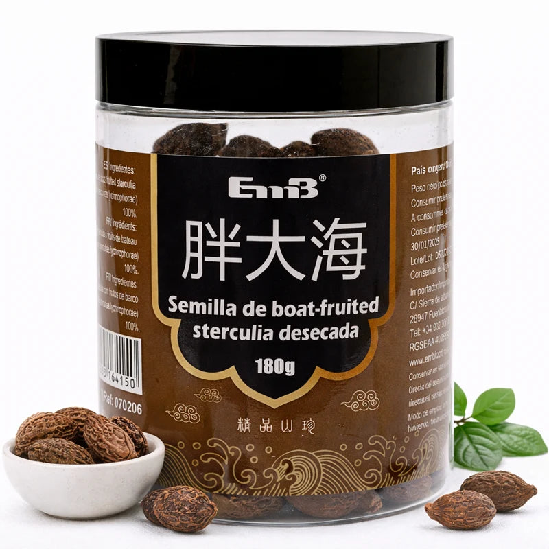 Semilla de Sterculia Desecada (Boat-Fruited Sterculia)  180grs