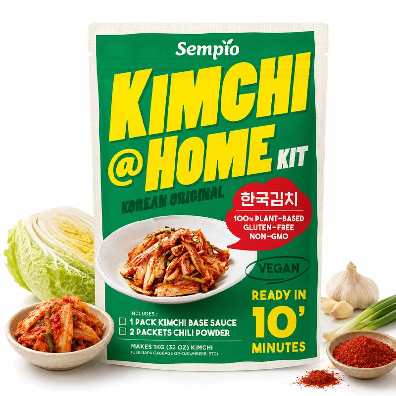 Kit para Preparar Kimchi Coreano em Casa 170grs｜ Vegan