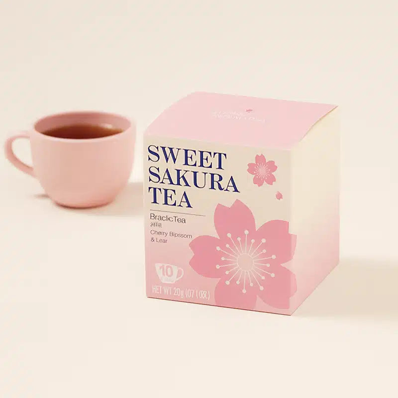 Chá de Sakura Japonês com Pétalas de Flor de Cerejeira | 10 Saquetas de Chá · 3 Sabores