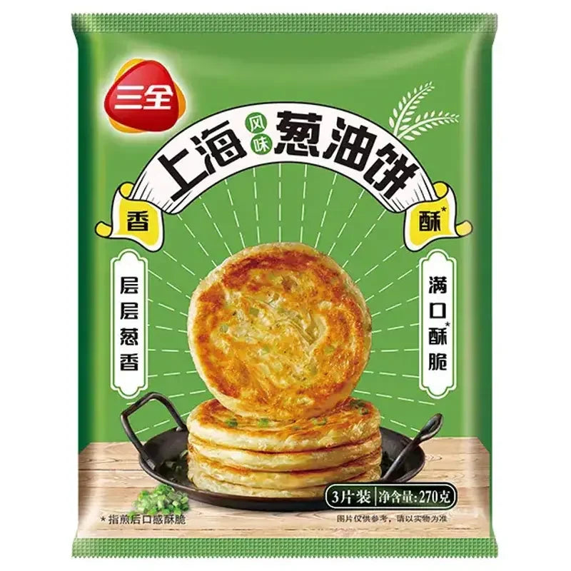 Tortitas de Cebolinho Estilo Xangai Sanquan 270g