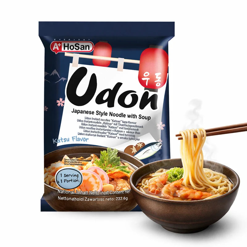 Udon Japonés con Caldo de Katsuo (Bonito Seco) – 1 ración